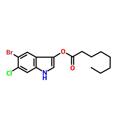 CAS: 209347-94-4 5-BROMO-6-CHLORO-3-इंडोलिल कैप्रीलेट