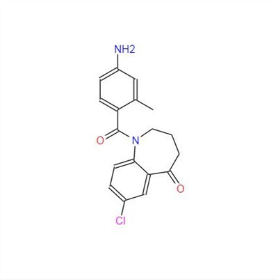 CAS:137977-97-0丨1-(4-एमिनो-2-मिथाइलबेनज़ॉयल)-7-क्लोरो-1,2,3,4-टेट्राहाइड्रो{ {9}}एच-1-बेंजाज़ेपिन-5-एक